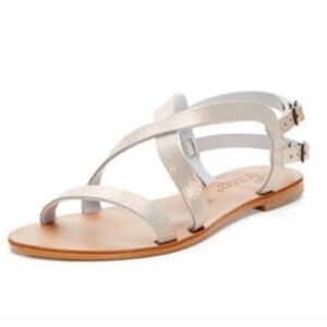 Joie a la Plage 'Socoa' Metallic Leather‎ Strappy Sandals